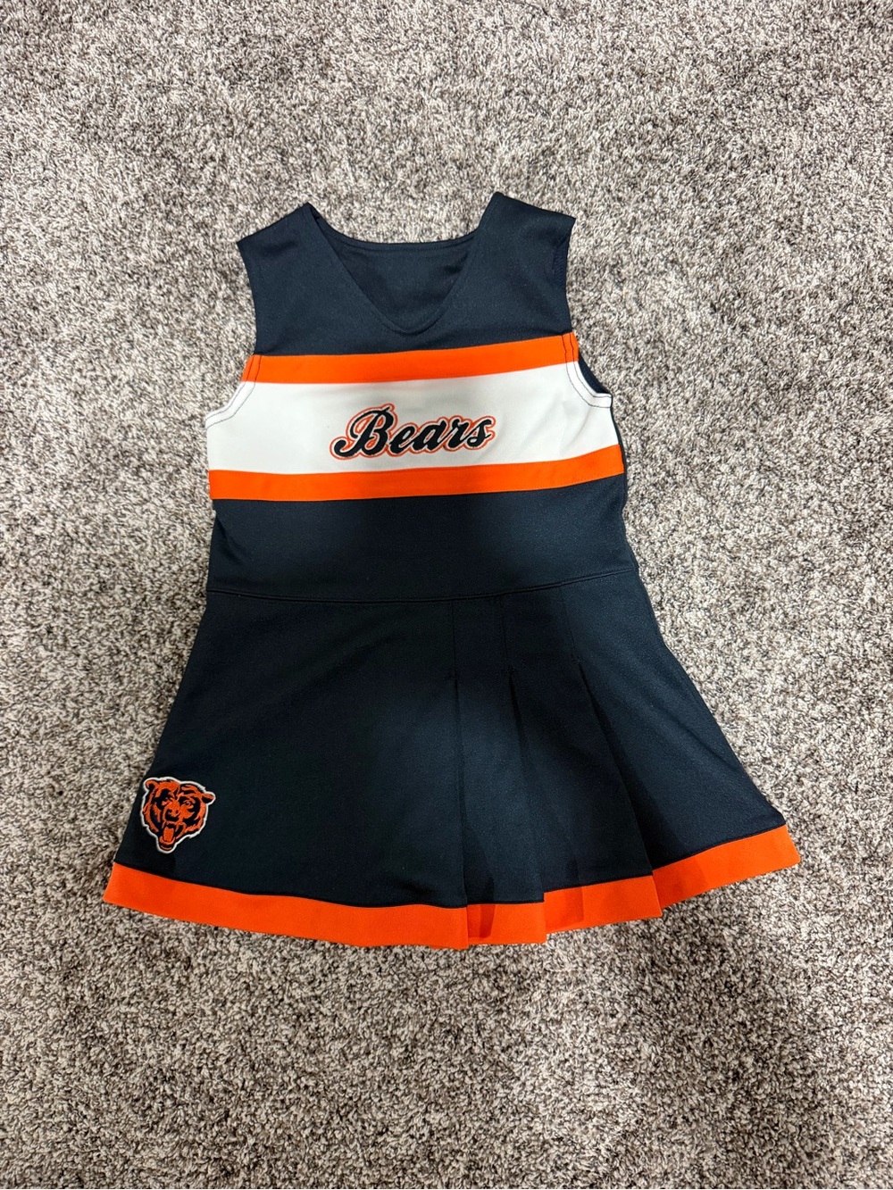 Chicago Bears Navy & Orange Cheer Dress size 4t